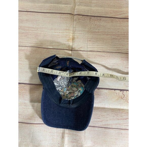 Ed Hardy Men's Embroidered Battle Skull Leopard Trucker Hat Snapback - OS - Picture 7 of 7